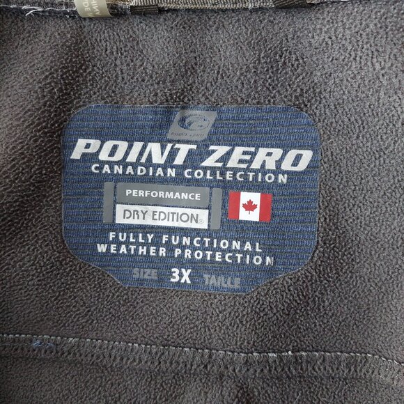 Point Zero Weather Protection Softshell Fleece Jacket Coat Men's 3XL Tall - Picture 3 of 7